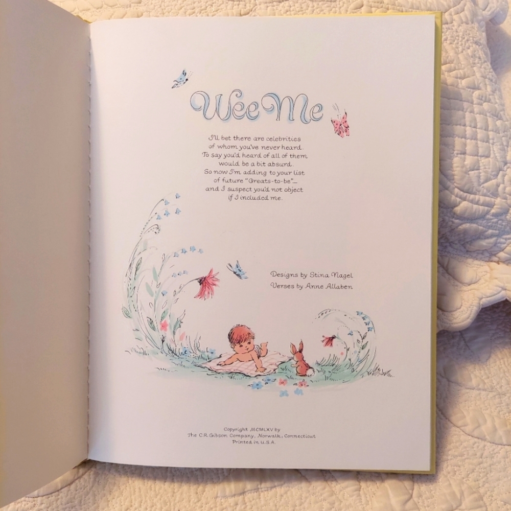 C. R. Gibson, Vintage Baby Memory Record Book, Retro, Bohemian
